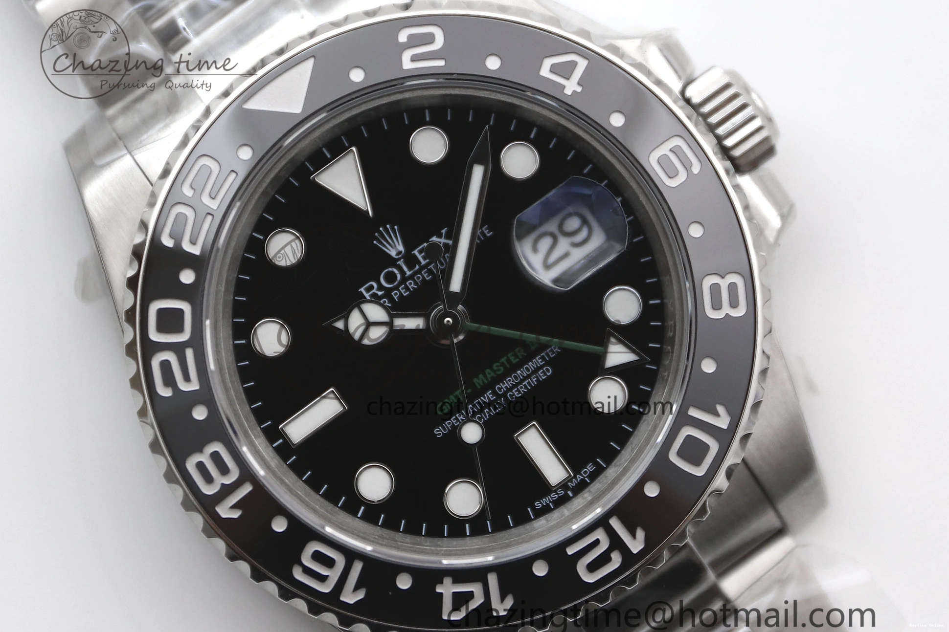 0215 Tailored GMT Master II 116710 LN 904L SS TW+ Best Edition on Oyster Bracelet VR3186 CHS 1980